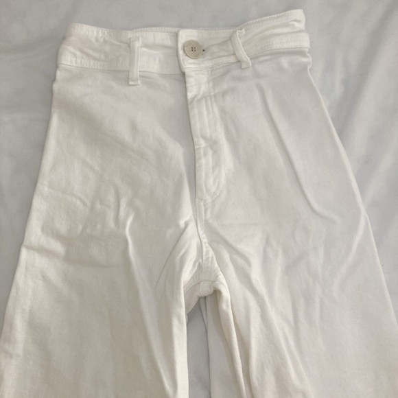 Zara White Wide Leg Jeans - Picture 2 of 6